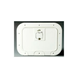Caisson blanc avec porte 280 x 180 mm façade D