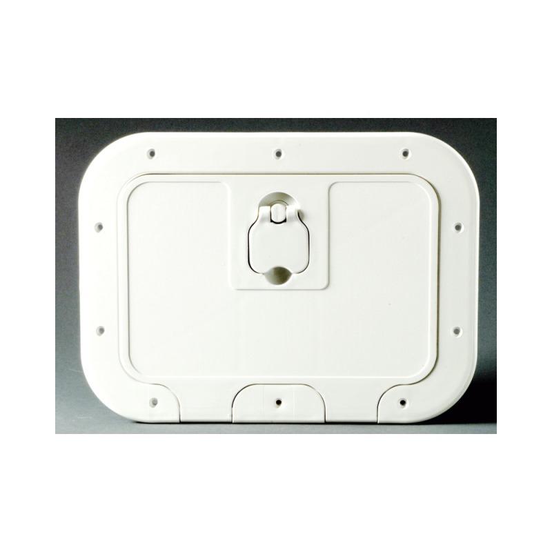 Caisson blanc avec porte 280 x 180 mm façade D