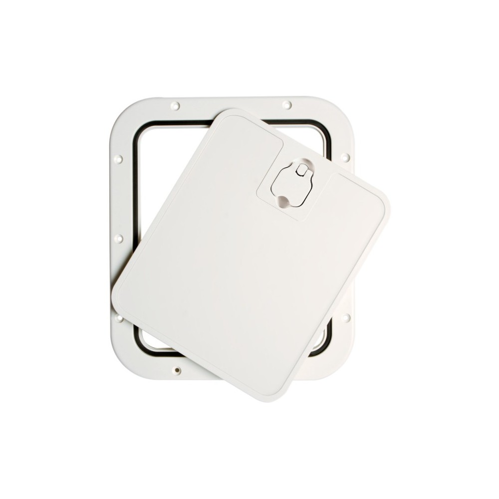 Trappe inspect façade amovible blanc 305 x 355 mm