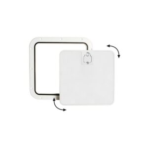 Trappe inspect façade amovible blanc 375 x 375 mm