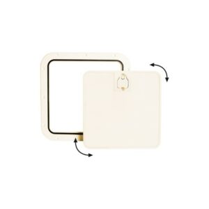 Trappe inspect façade amovible crème 375 x 375 mm