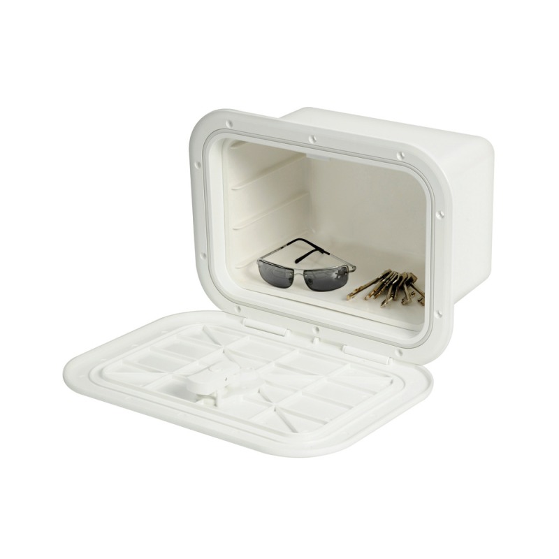 Caisson blanc avec porte 280 x 180 mm façade B