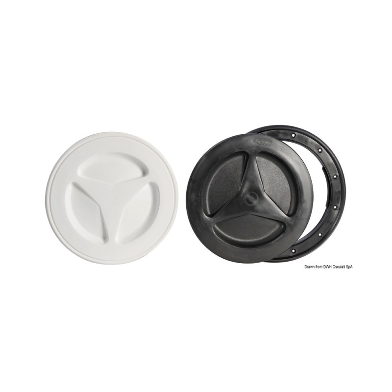 Bouchon inspection polypropylène noir 135 mm