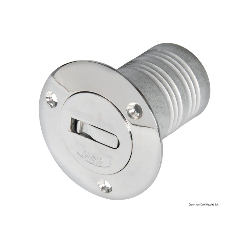 Bouchon laiton chromé Neutre 50 mm