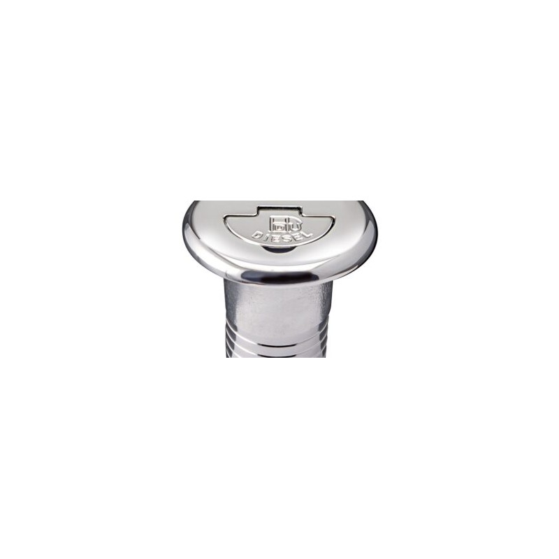 Bouchon nable en laiton chromé droit DIESEL 50 mm pour bateau