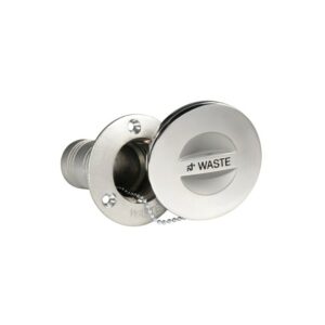 Bouchon WASTE AISI316 moulé poli 38mm 84,5mm