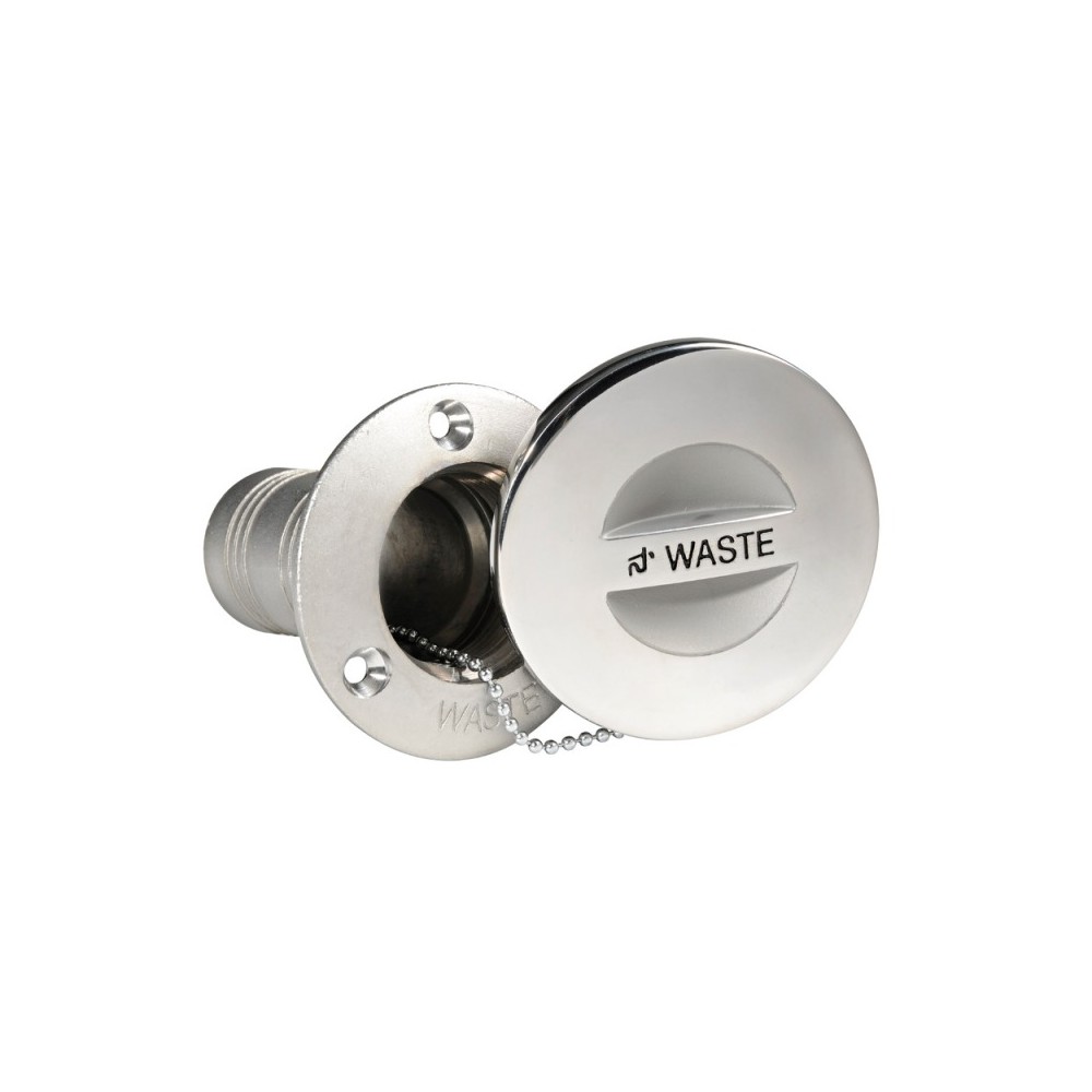 Bouchon WASTE AISI316 moulé poli 38mm 84,5mm