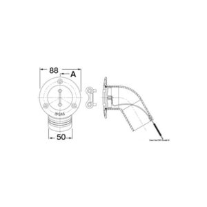 Bouchon DIESEL incliné30° AISI316 poli miroir 50mm