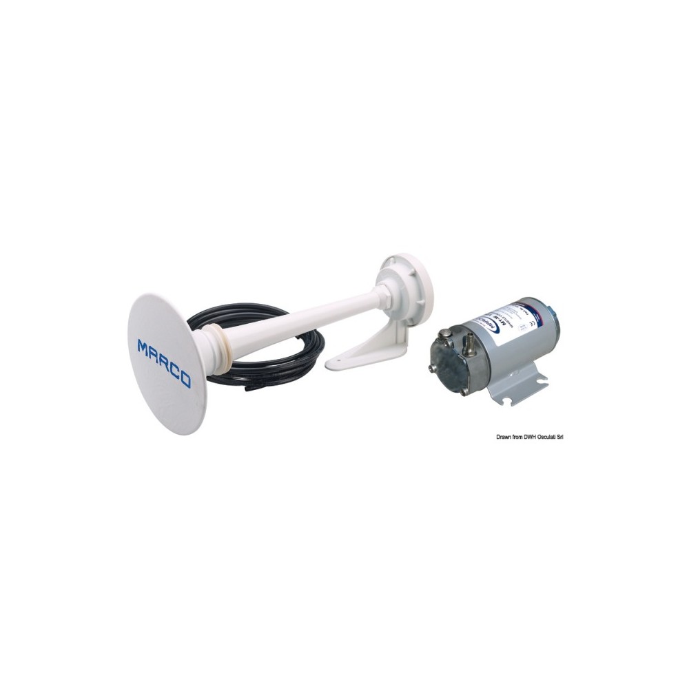 Avertisseur 24 V homologué RINA blanc embar. pêche à 20m