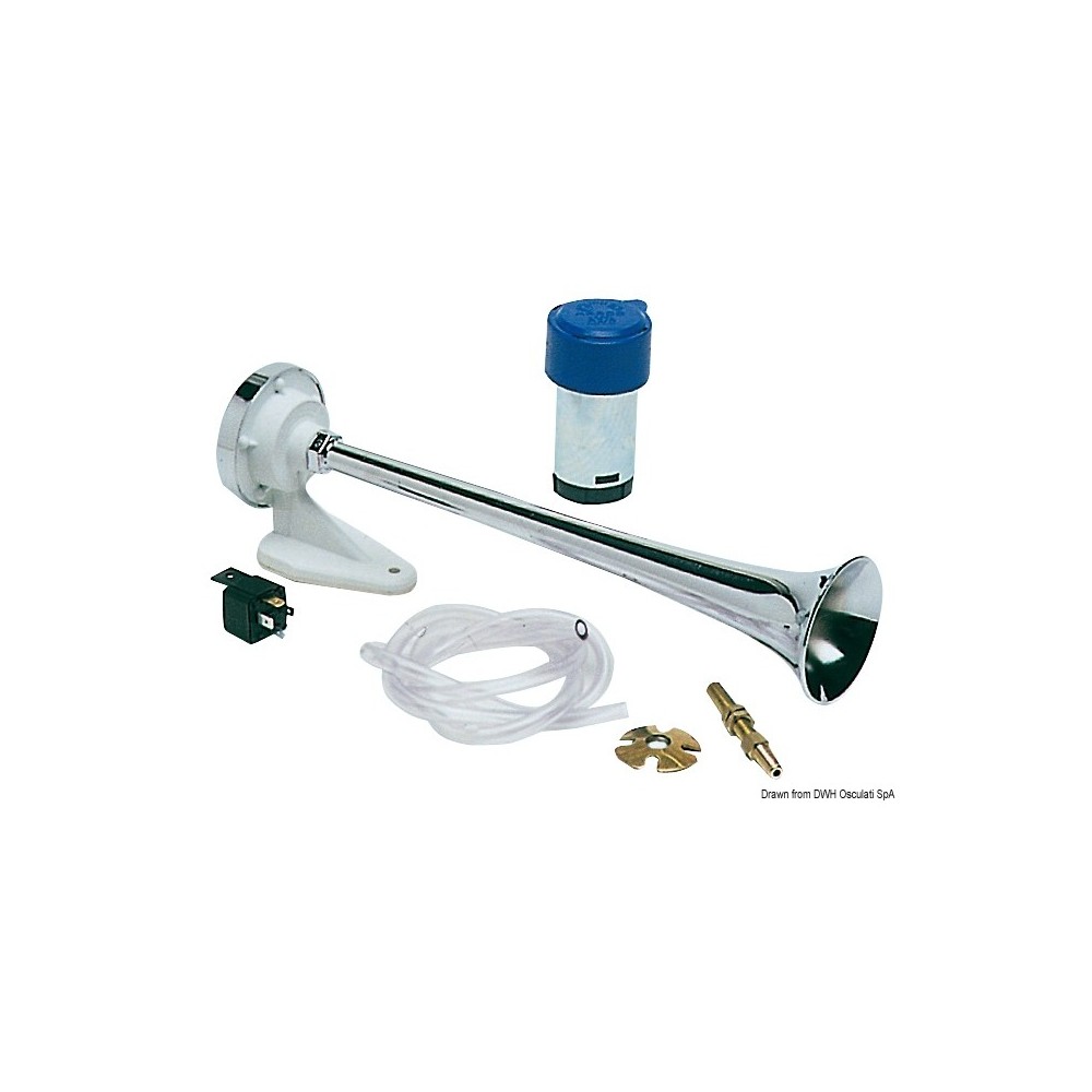 Avertisseur avec compresseur ABS chromé 12 V