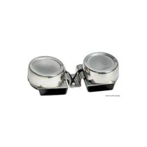 Double avertisseur compact en inox