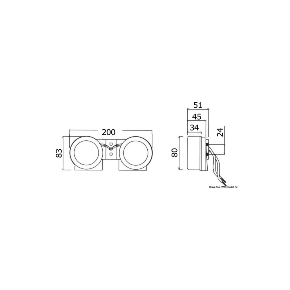 Double avertisseur compact en inox – Image 2