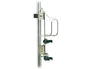 Etrier inox porte-bouée couronne + balise lumineus