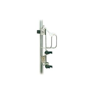 Etrier inox porte-bouée couronne + balise lumineus