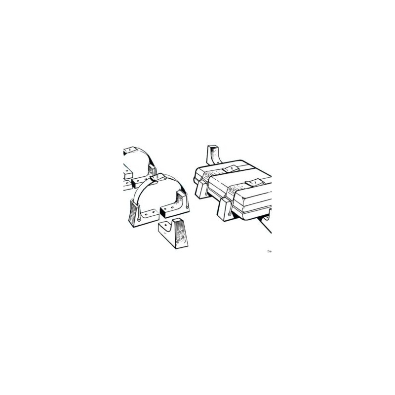 Kit de fixation pour radeau de survie