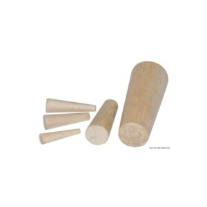 Jeu de 10 cônes en bois de securité de 8 à 38 mm pour bateau