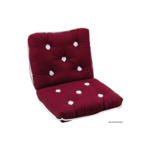 Coussin en coton bordeaux avec dossier 430 x 750mm