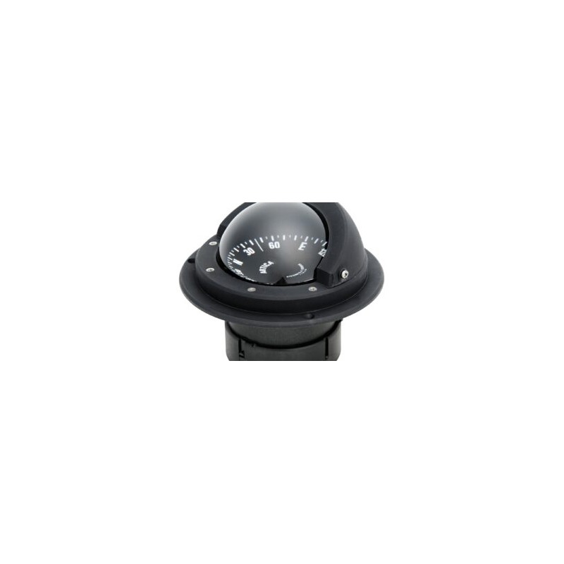 Compas RIVIERA Artica Slim 2"3/4 encastr. blanc, rose noir