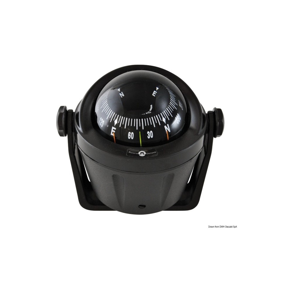 Compas compacte IDRA rose noire front. avec étrier