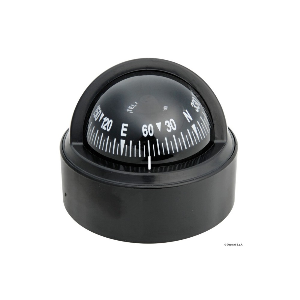 Compas RIVIERA BS1 2"1/2 rose noire/boîtier noir