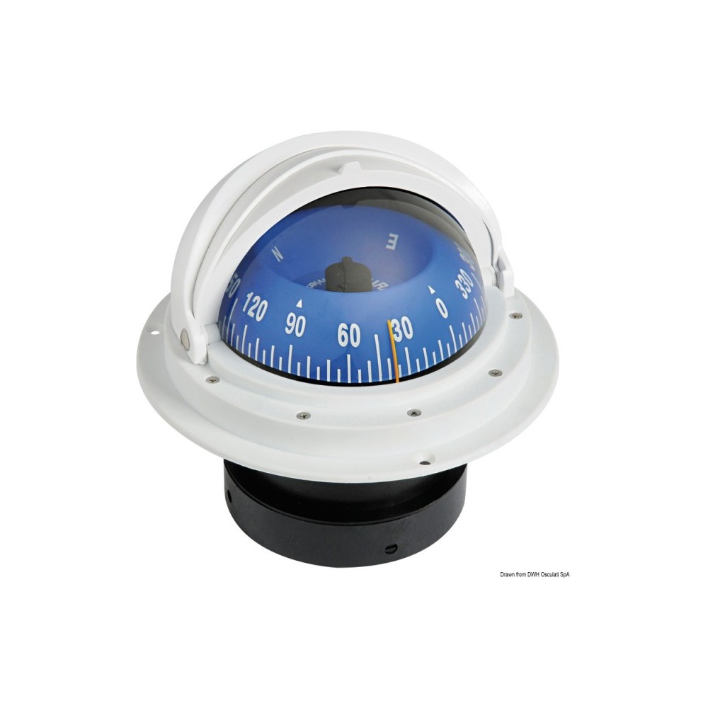 Compass 4" RIVIERA dôme de protection blanc/bleu rose frontale