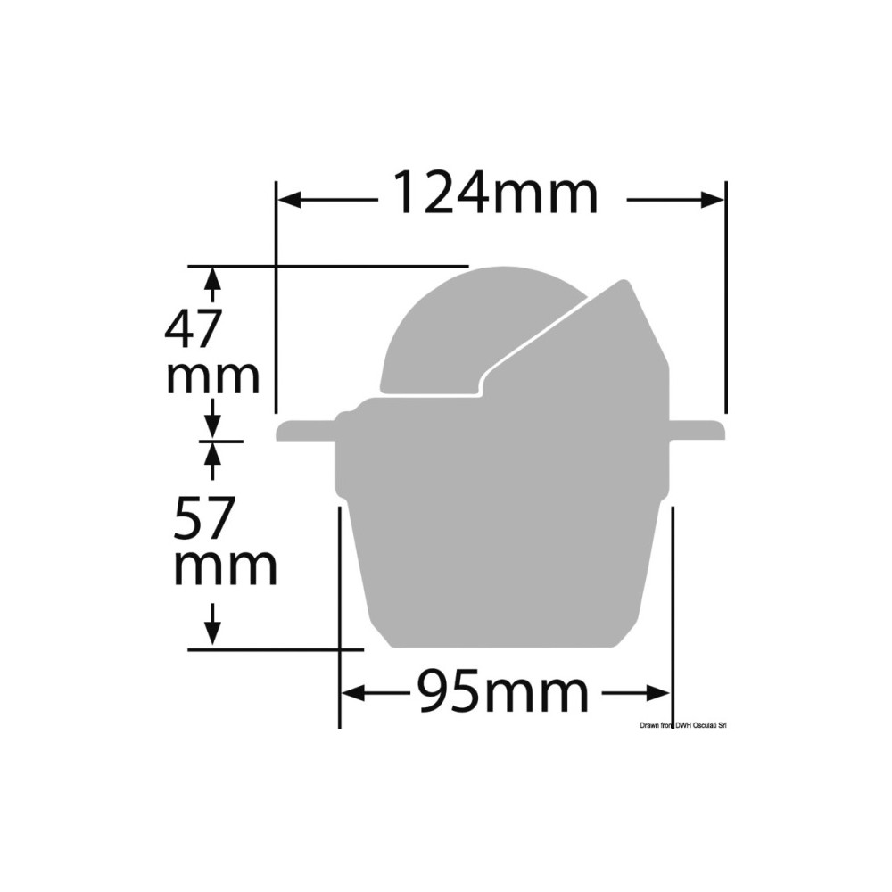 Compas encastrem. RITCHIE Explorer 2"3/4 noir/noir – Image 2