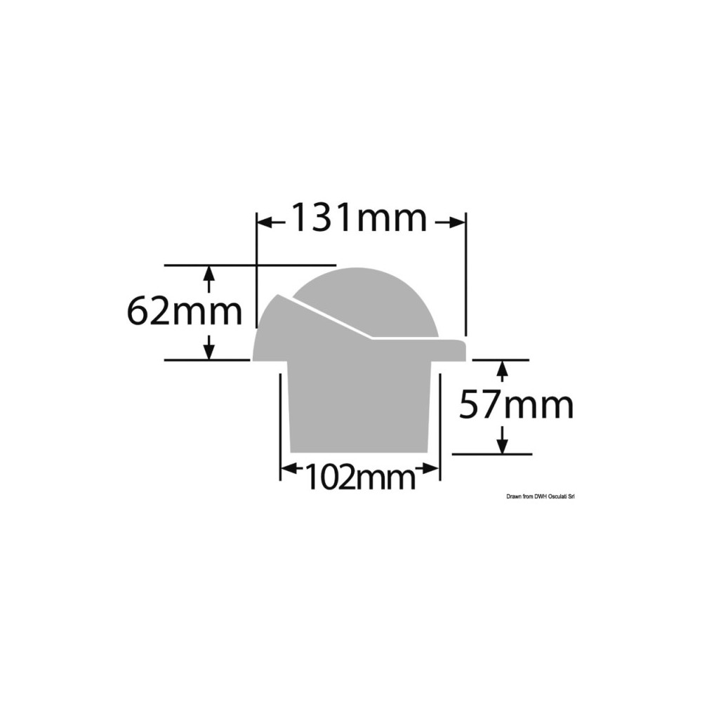 Compas encastr. RITCHIE Helmsman 3"3/4 blanc/blanc – Image 2