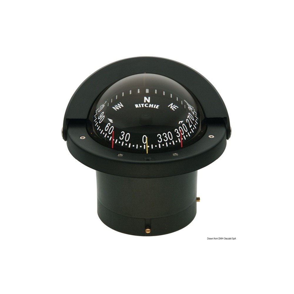 Compas lect.comb. RITCHIE Navigator4"1/2 noir/noir