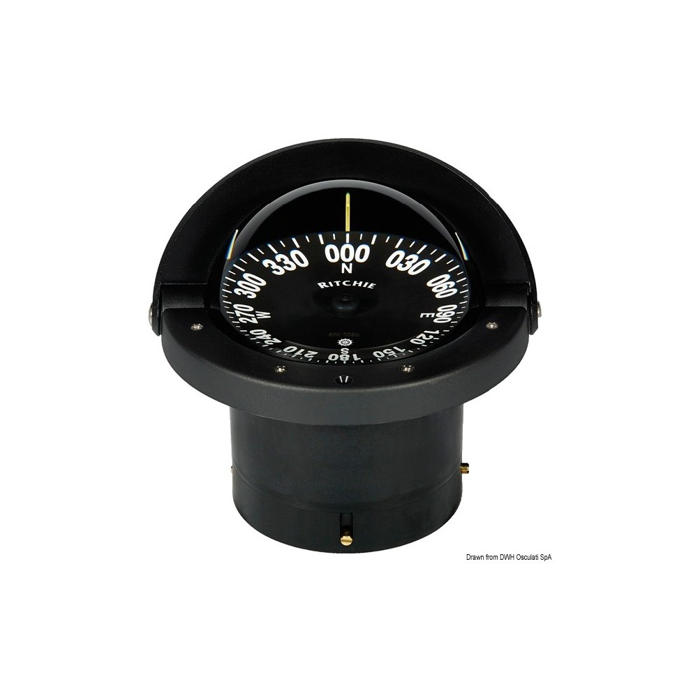 Compas encastr.t RITCHIE Wheelmark 4"1/2 noir/noir