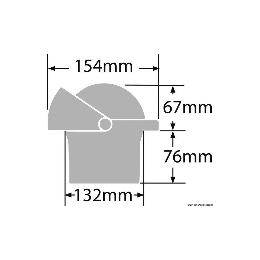 Compas encastr.t RITCHIE Wheelmark 4"1/2 noir/noir – Image 2