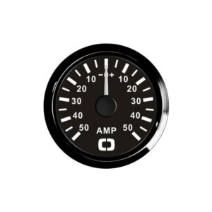 Ampèremètre avec shunt 50 A noir/noir