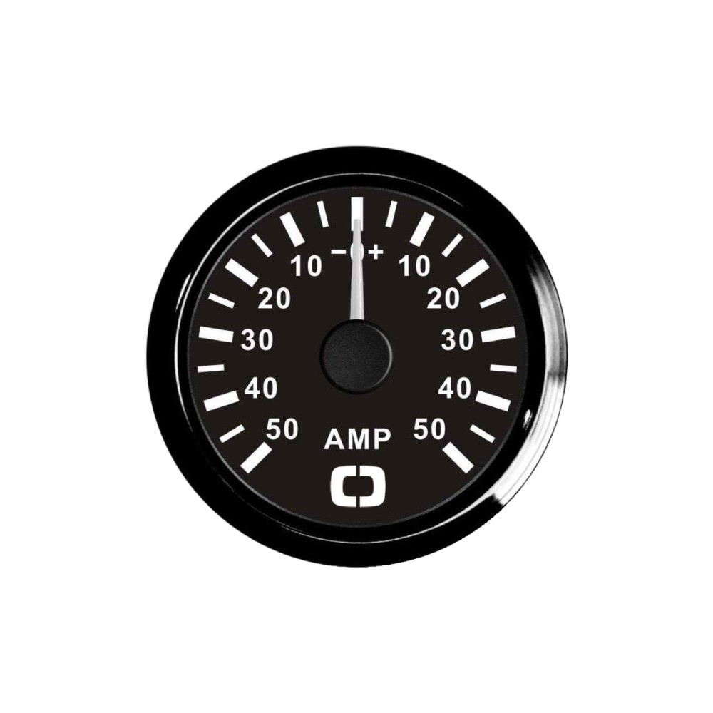Ampèremètre avec shunt 50 A noir/noir