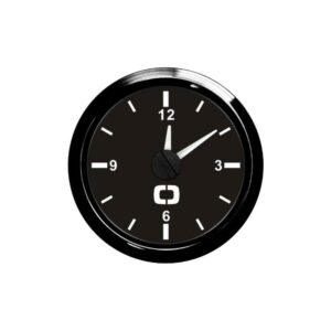 Horloge au quartz noir/noir