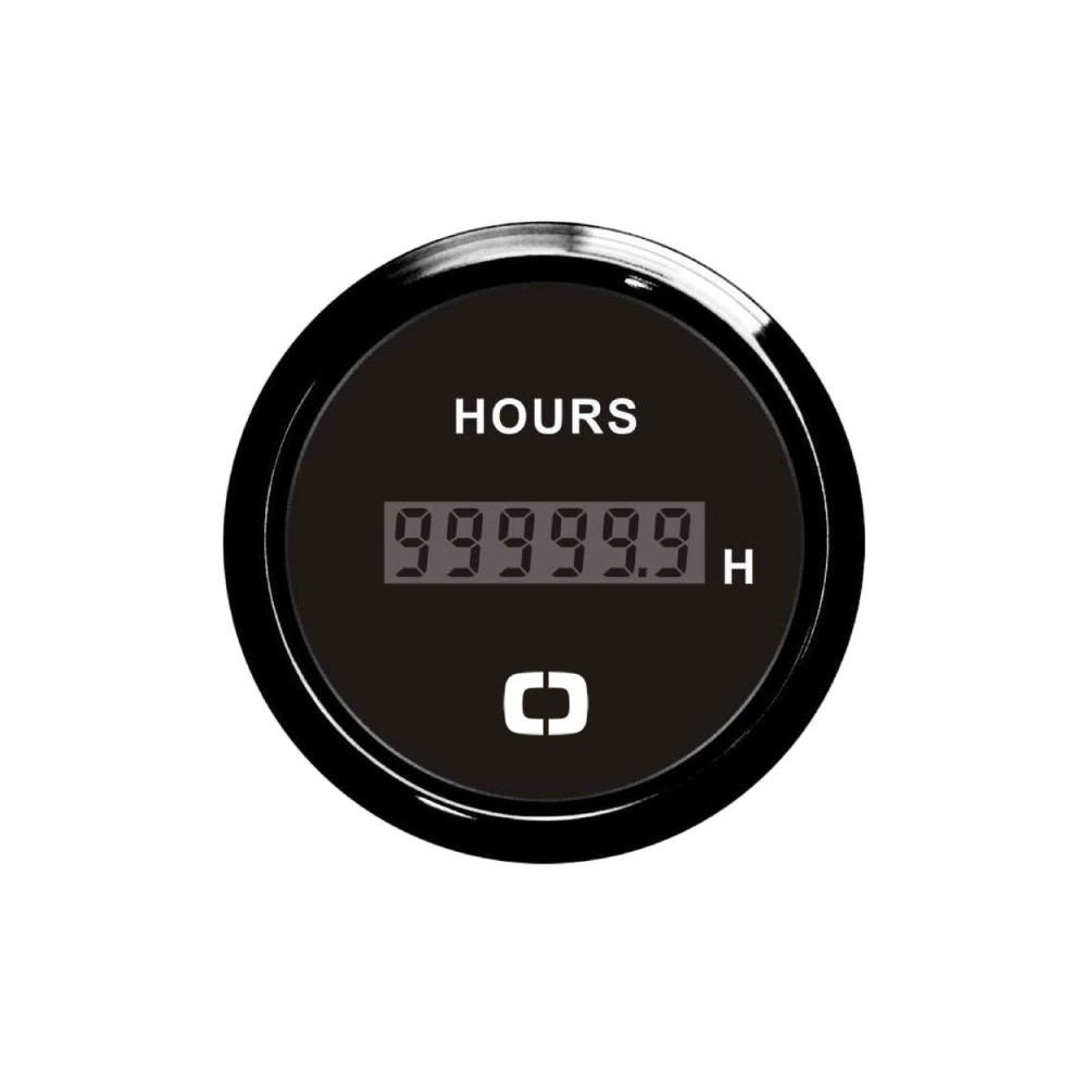 Compte-heures numérique noir/noir