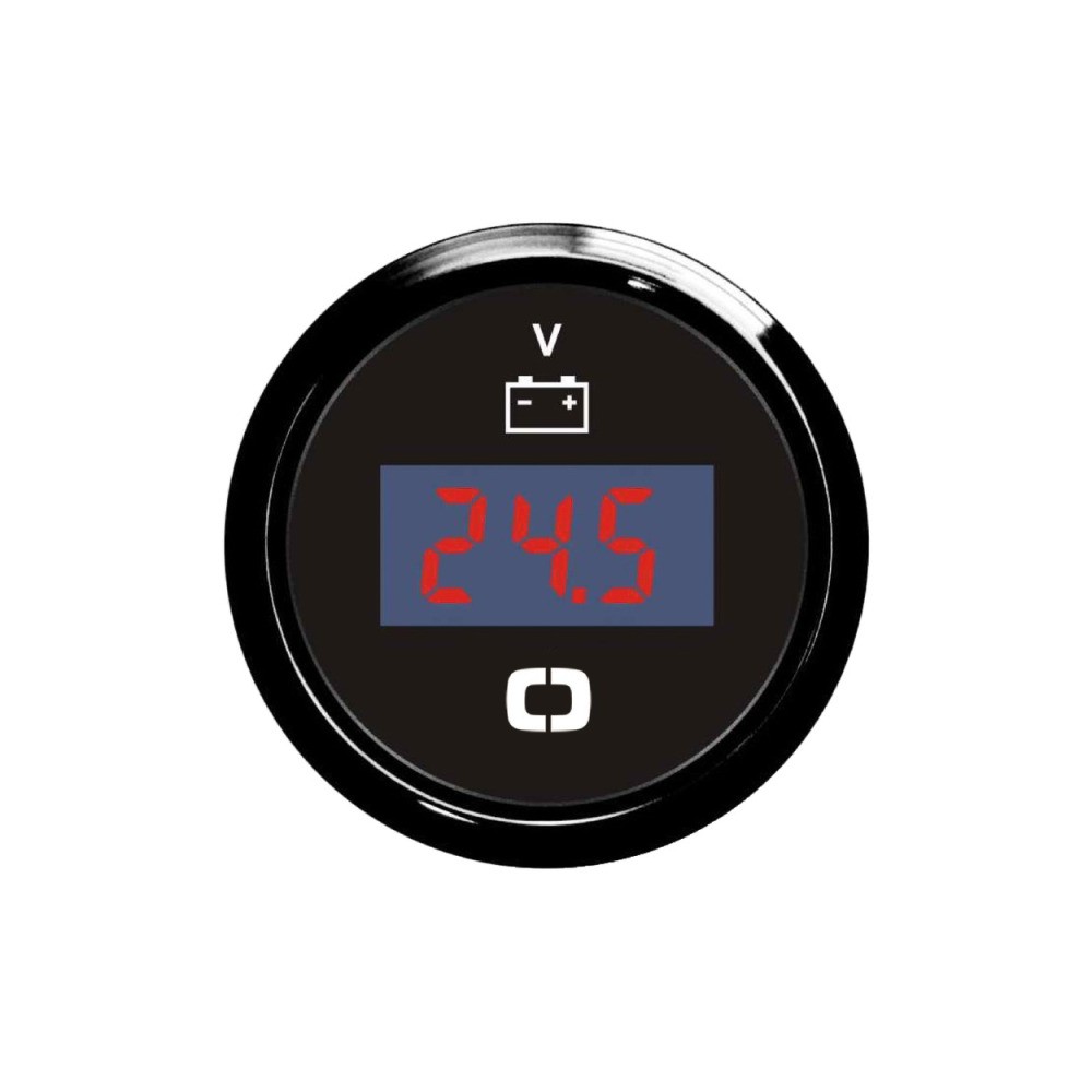 Voltmètre numérique 8/32 V noir/noir