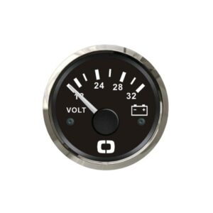 Voltmètre 18/32 V noir/polie