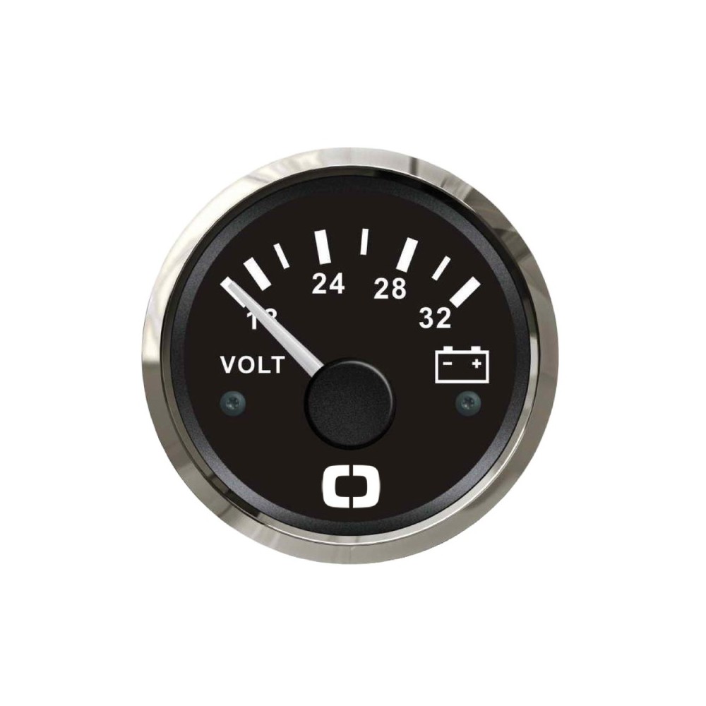 Voltmètre 18/32 V noir/polie