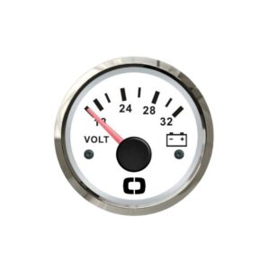Voltmètre 18/32 V blanc/polie