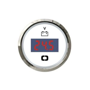 Voltmètre numérique 8/32 V blanc/polie