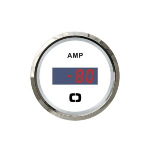 Ampèremètre numérique blanc/polie