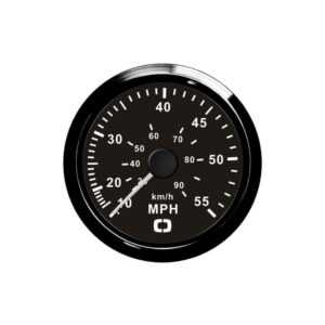 Indicateur de vitesse Pitot 0-55 MPH noir/noir