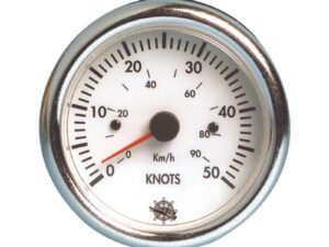 Speedomètre Guardian 0-50 nœuds blanc 12 V