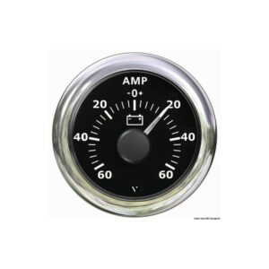 Ampèremètre noir -60 A + 60 A