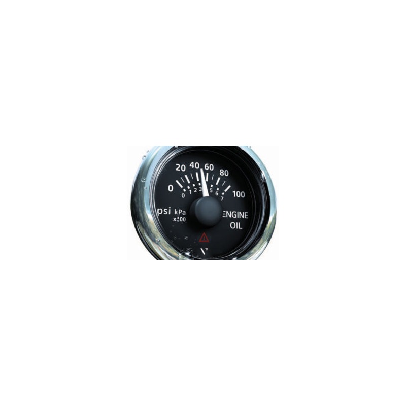 Indicateur pression huile noir 5 bar/80 psi