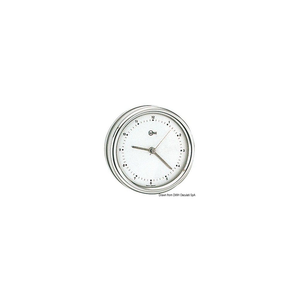 Horloge au quartz Barigo Orion cadran argenté