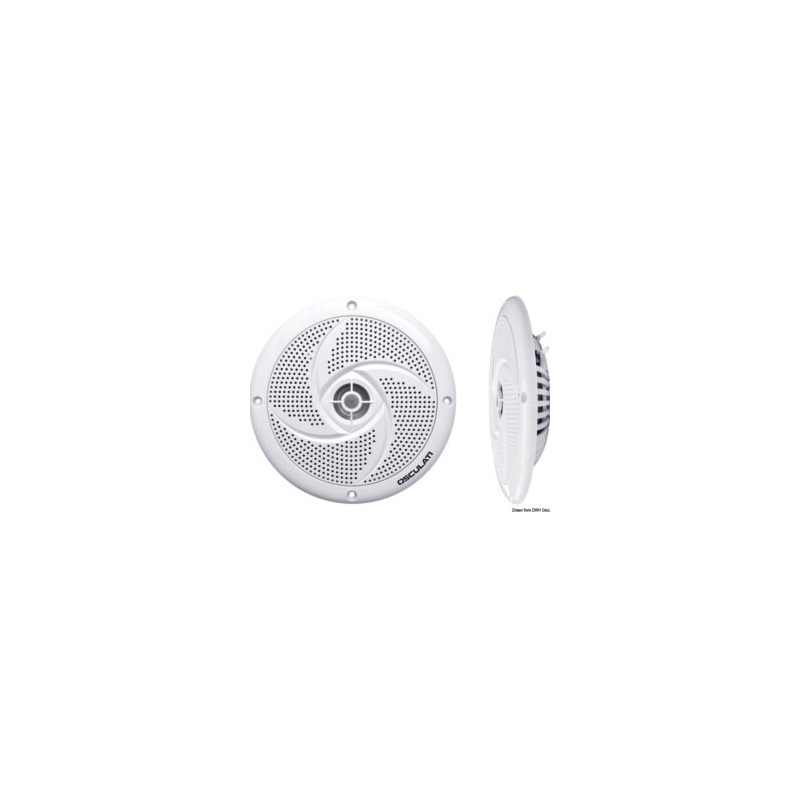 Enceintes double cône ultra slim 4" - noir