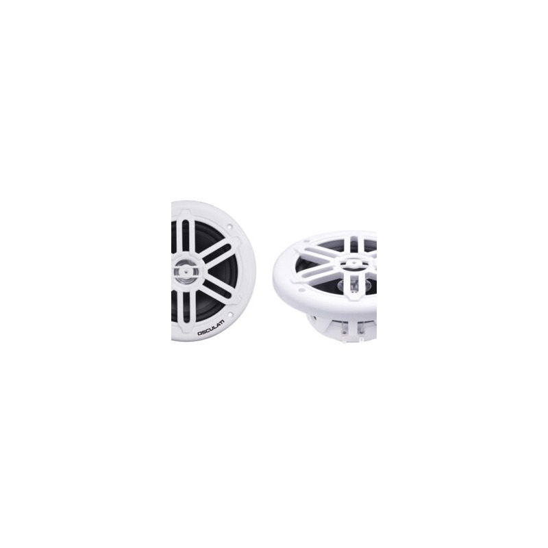 Enceintes double cône 5,25" - 2x80 W blanc