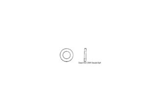Rondelles plates larges trois fois le trou AISI 316 3×9 mm
