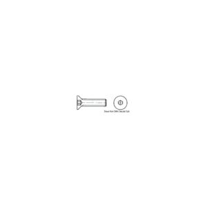 Vis tête conique six pans, UNI 5933 DIN 7991 AISI 316 3×12 mm