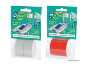 Ruban adhésif réfléchissant blanc 2,5 m x 25 mm (2 rolls da 25 mm x 2,5 m)